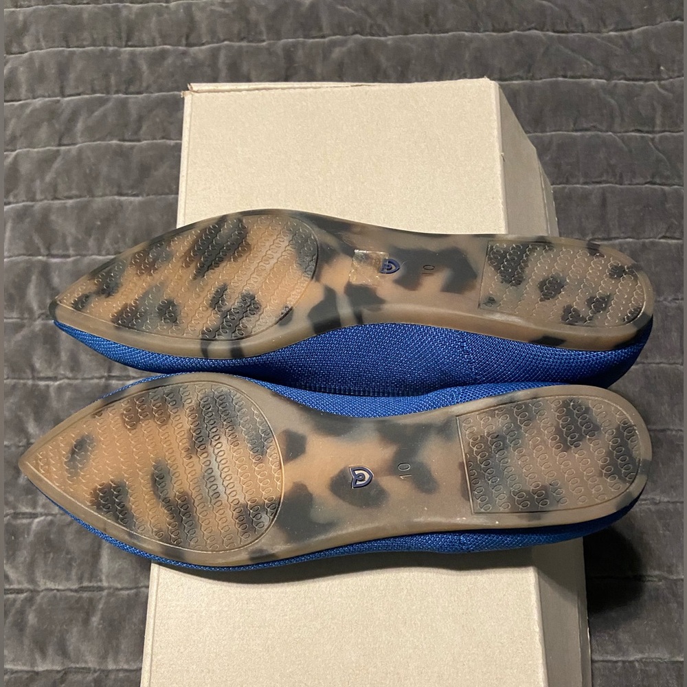 Rothy’s “The Point” ballet flat in Deep Ocean color size 10 - Picture 5 of 5